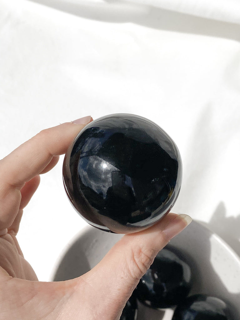 Black Obsidian Sphere | Large - Unearthed Crystals