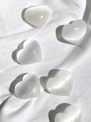 Selenite Heart | Small - Unearthed Crystals