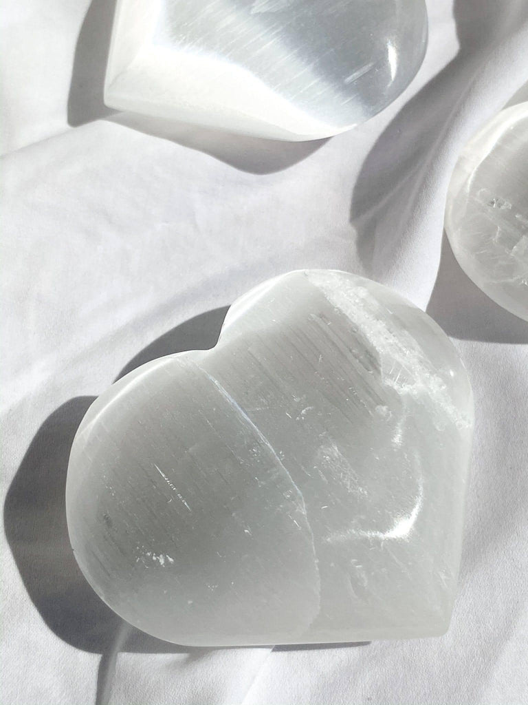 Selenite Heart | Large - Unearthed Crystals