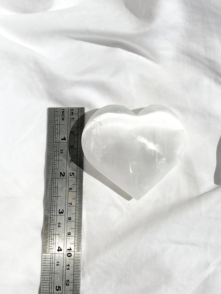 Selenite Heart | Large - Unearthed Crystals