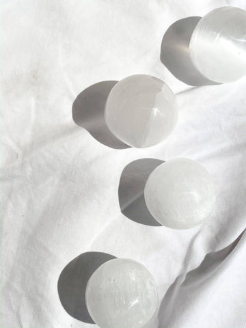 Selenite Sphere | Small - Unearthed Crystals