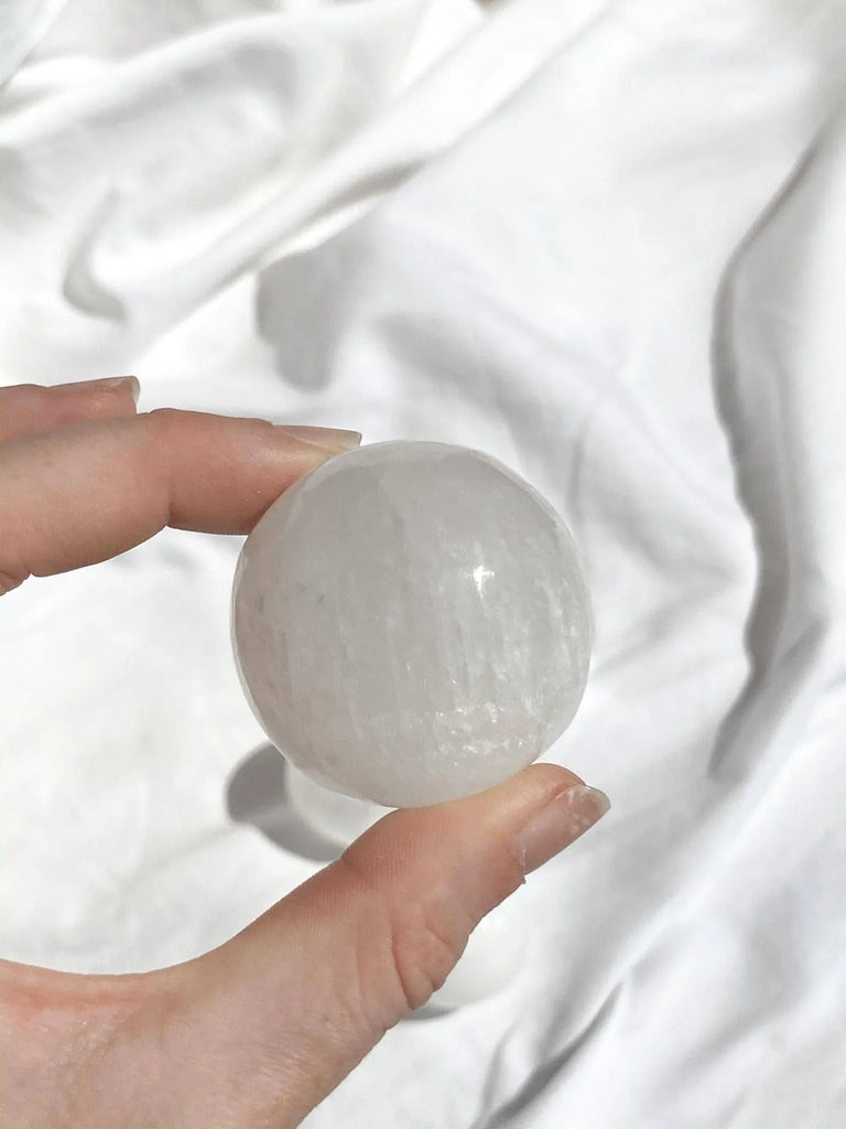 Selenite Sphere | Small - Unearthed Crystals