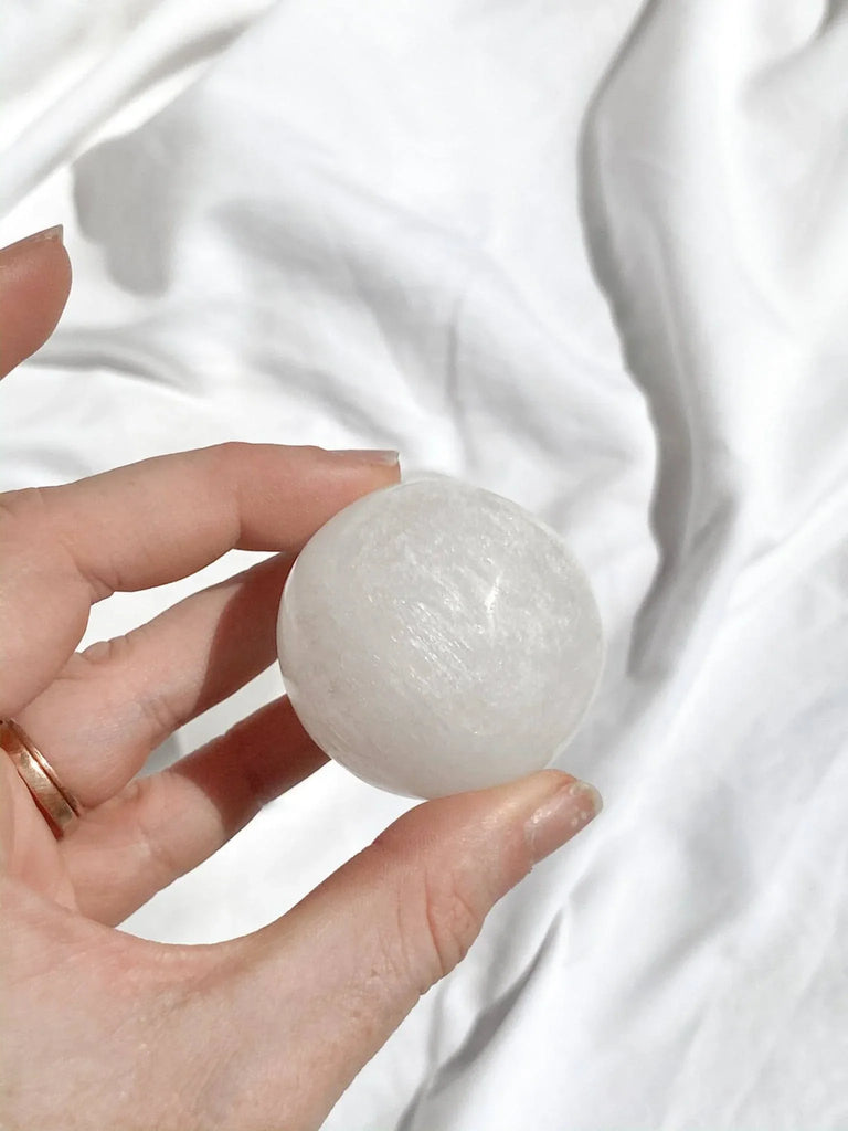 Selenite Sphere | Small - Unearthed Crystals