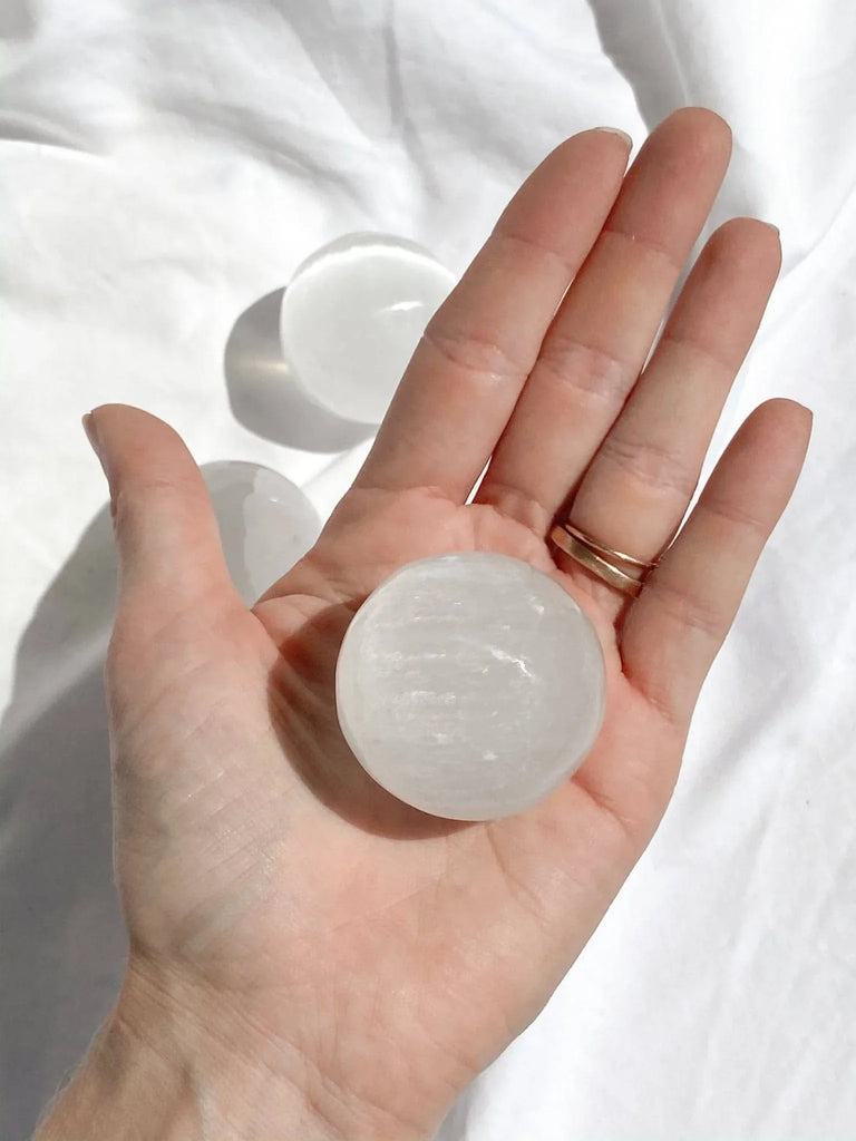 Selenite Sphere | Small - Unearthed Crystals