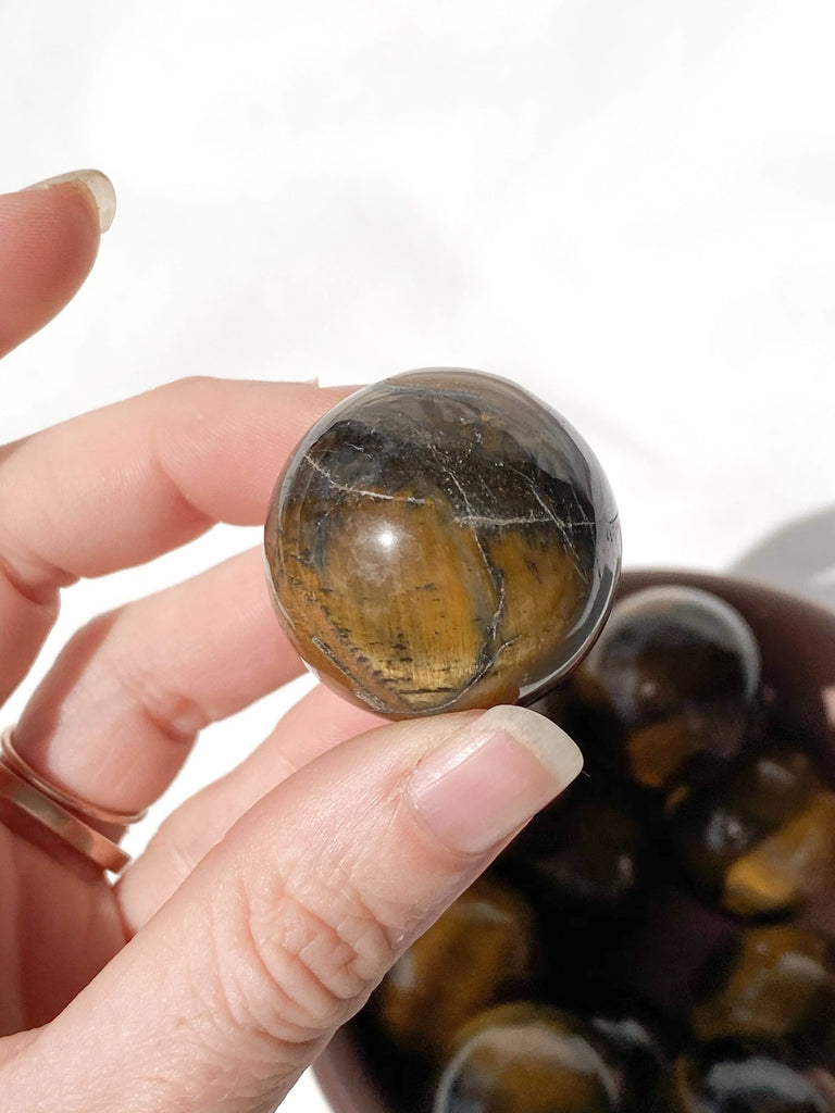 Tiger Eye Sphere | Small - Unearthed Crystals