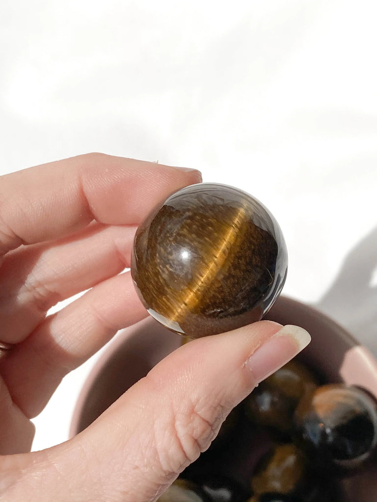 Tiger Eye Sphere | Small - Unearthed Crystals