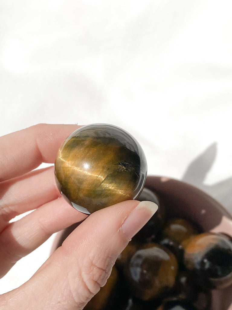 Tiger Eye Sphere | Small - Unearthed Crystals