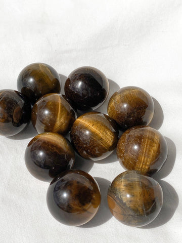 Tiger Eye Sphere | Small - Unearthed Crystals