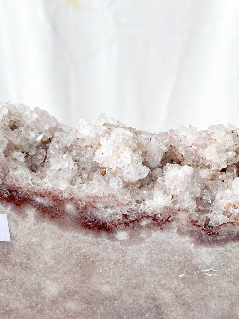 Pink Amethyst Slab on Metal Stand - Unearthed Crystals