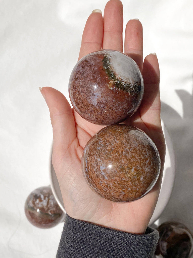 Ocean Jasper Sphere | Large - Unearthed Crystals