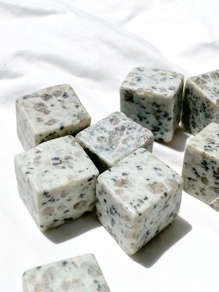 Kiwi Jasper Imperfect Cube | Medium - Unearthed Crystals