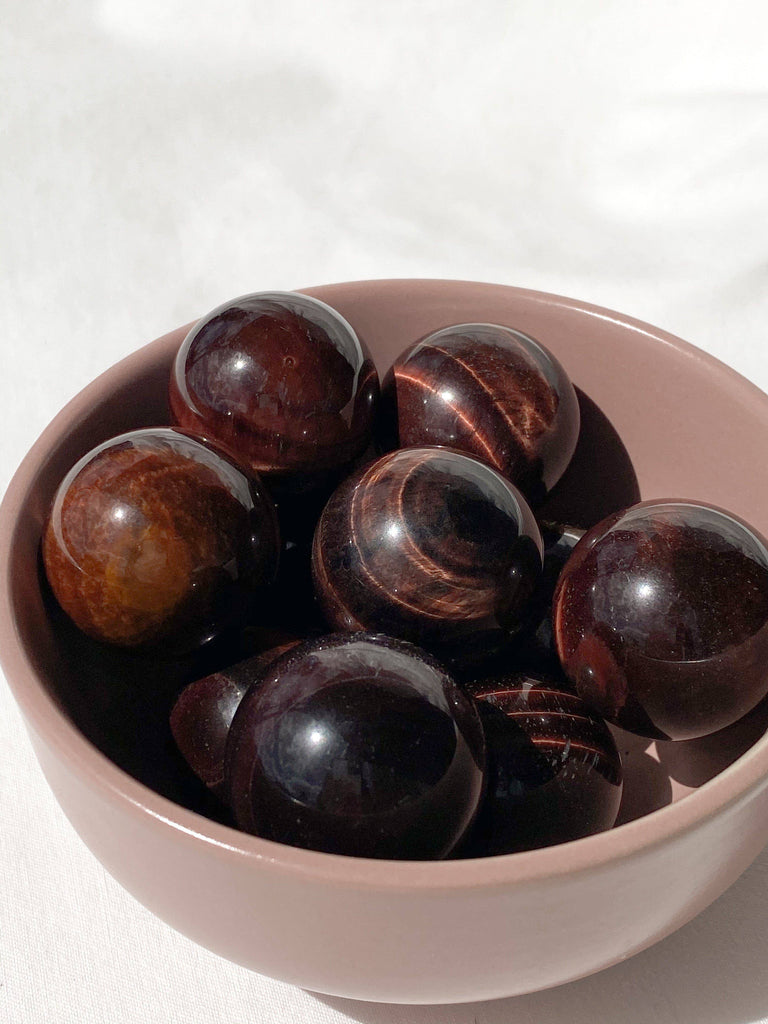 Red Tiger Eye Sphere | Small - Unearthed Crystals