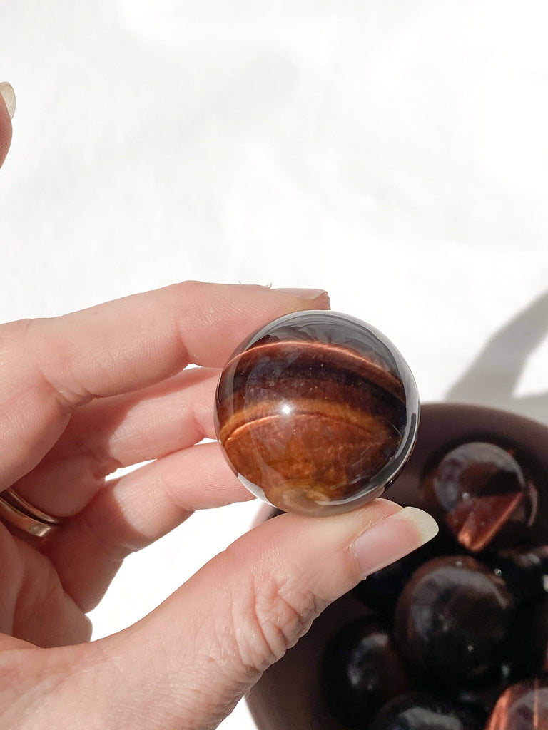 Red Tiger Eye Sphere | Small - Unearthed Crystals