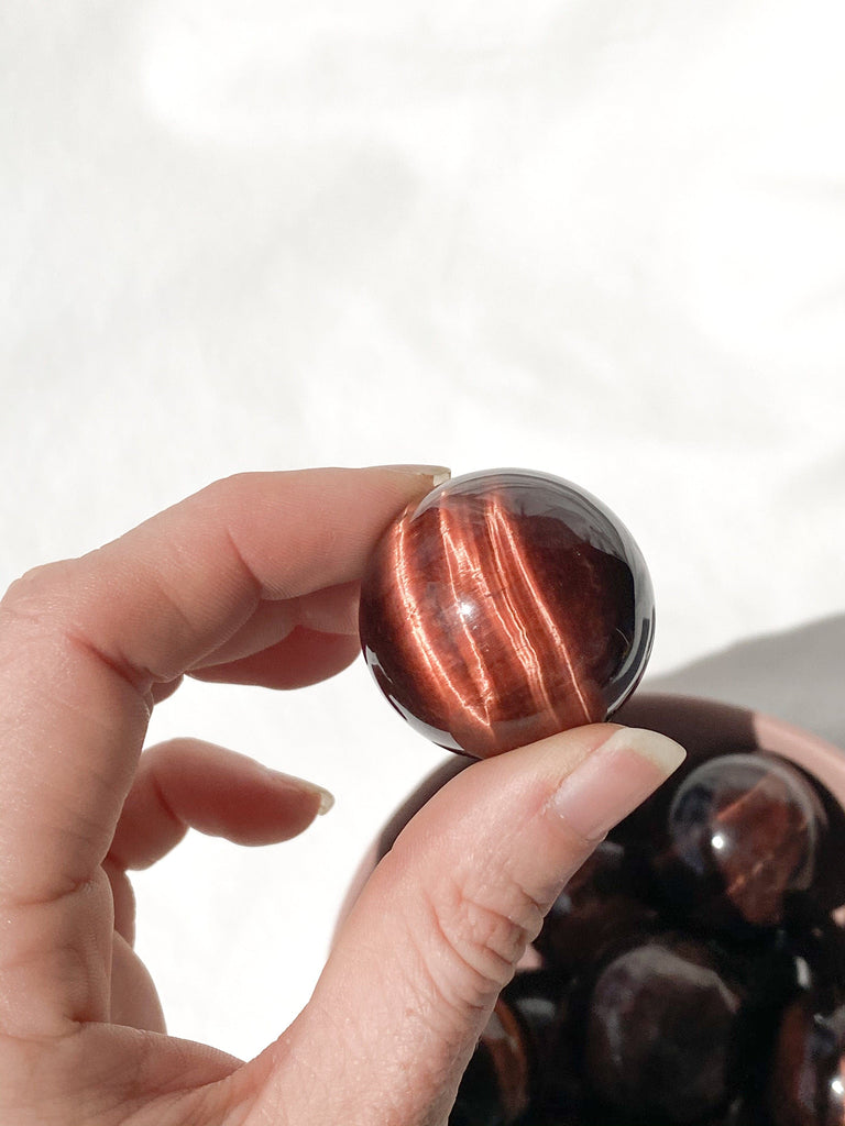 Red Tiger Eye Sphere | Small - Unearthed Crystals