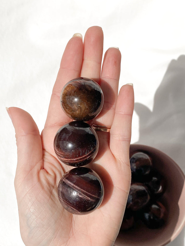 Red Tiger Eye Sphere | Small - Unearthed Crystals