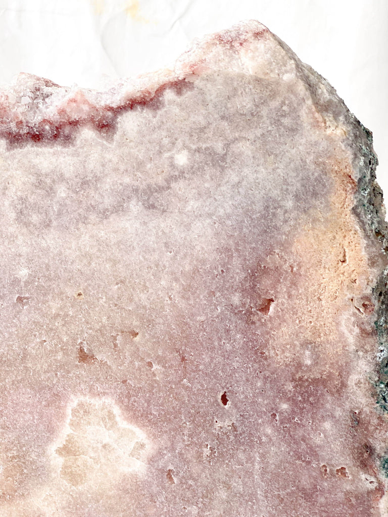 Pink Amethyst Slab on Metal Stand - Unearthed Crystals