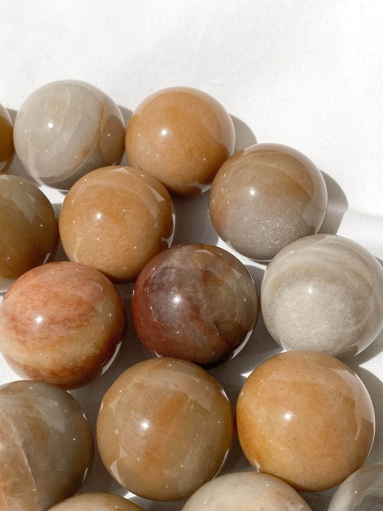 Moonstone Sphere | Small - Unearthed Crystals