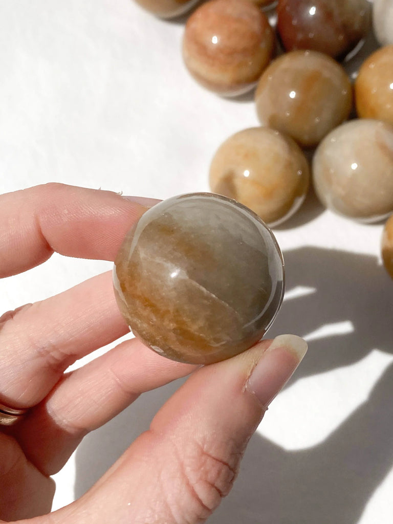 Moonstone Sphere | Small - Unearthed Crystals
