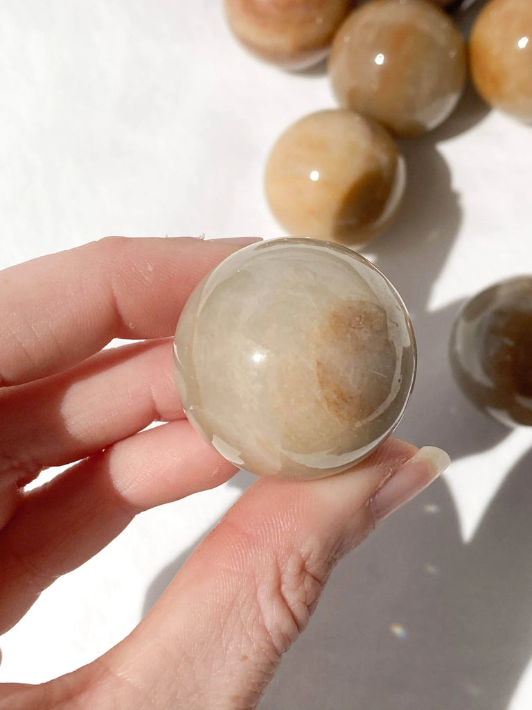 Moonstone Sphere | Small - Unearthed Crystals