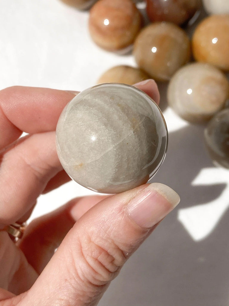 Moonstone Sphere | Small - Unearthed Crystals