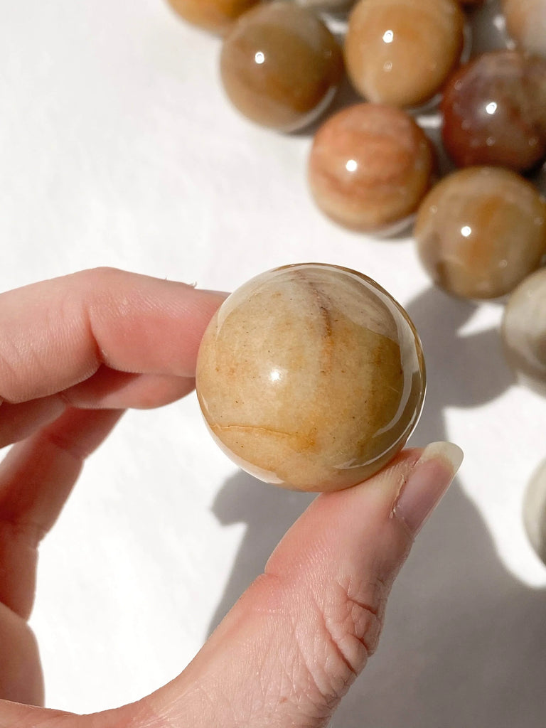 Moonstone Sphere | Small - Unearthed Crystals