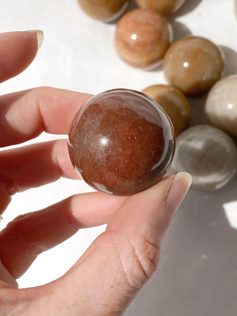 Moonstone Sphere | Small - Unearthed Crystals