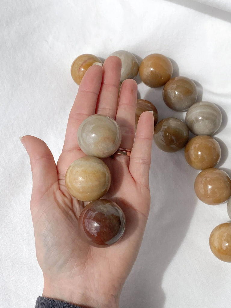 Moonstone Sphere | Small - Unearthed Crystals