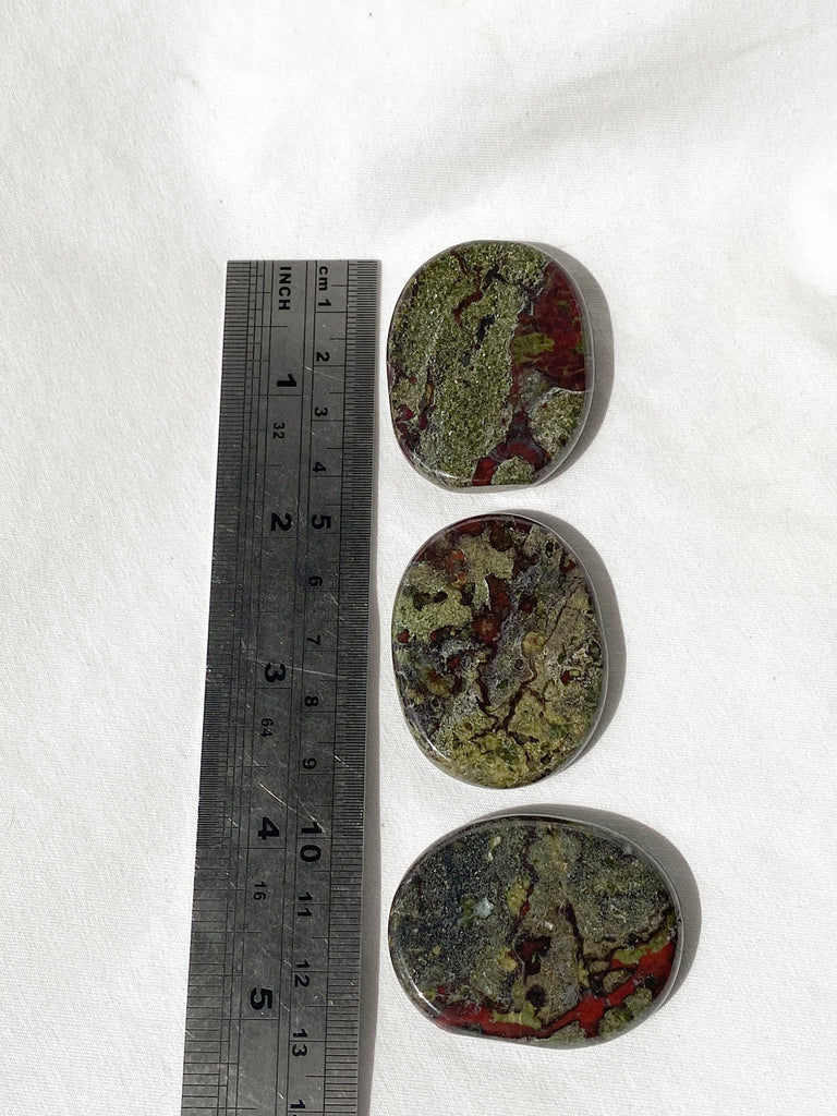 Dragon Blood Jasper Flat Palm Stone - Unearthed Crystals