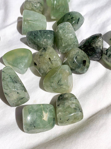 Prehnite Tumbles | Medium - Unearthed Crystals