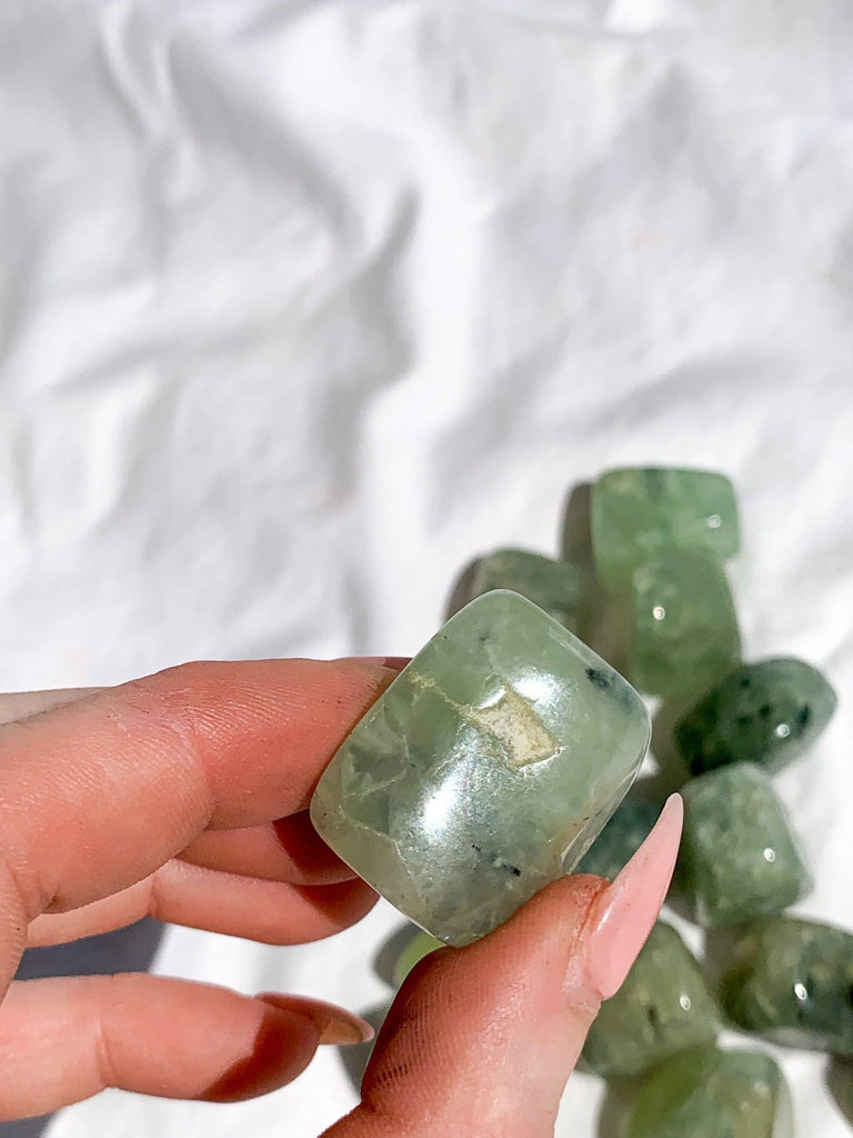 Prehnite Tumbles | Medium - Unearthed Crystals