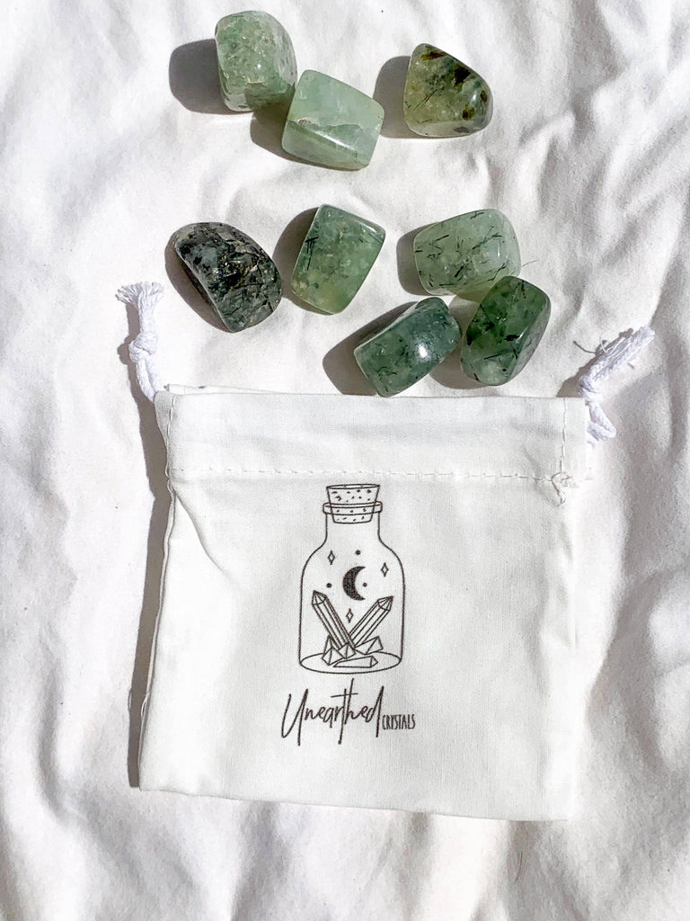 Prehnite Tumbles | Medium - Unearthed Crystals