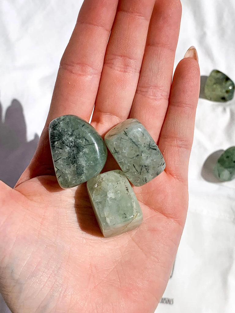 Prehnite Tumbles | Medium - Unearthed Crystals