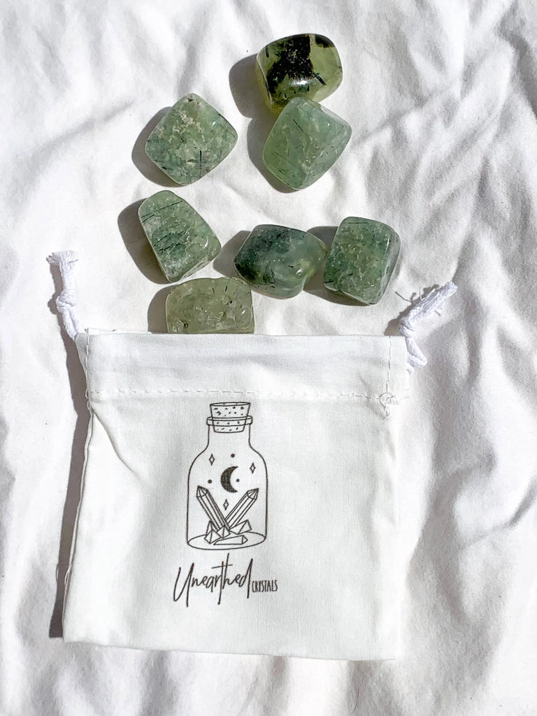 Prehnite Tumbles | Large - Unearthed Crystals