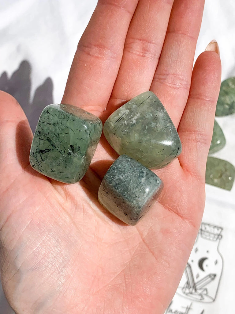 Prehnite Tumbles | Large - Unearthed Crystals