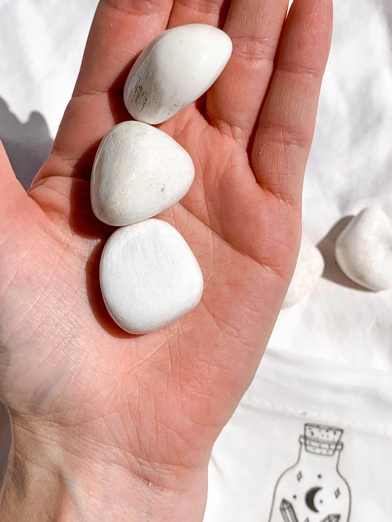 Scolecite Tumbles | Medium - Unearthed Crystals