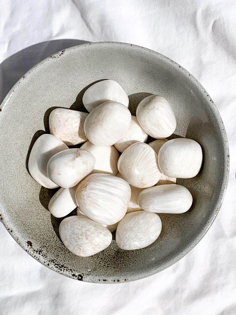 Scolecite Tumbles | Large - Unearthed Crystals