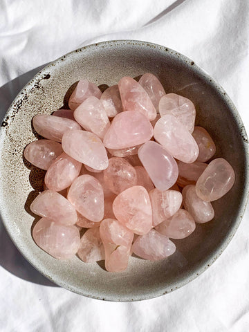 Rose Quartz Tumbles | Medium - Unearthed Crystals