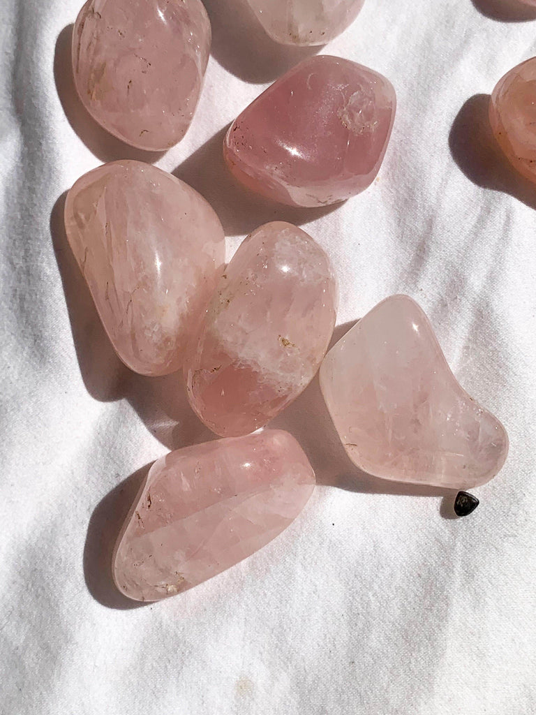 Rose Quartz Tumbles | Medium - Unearthed Crystals