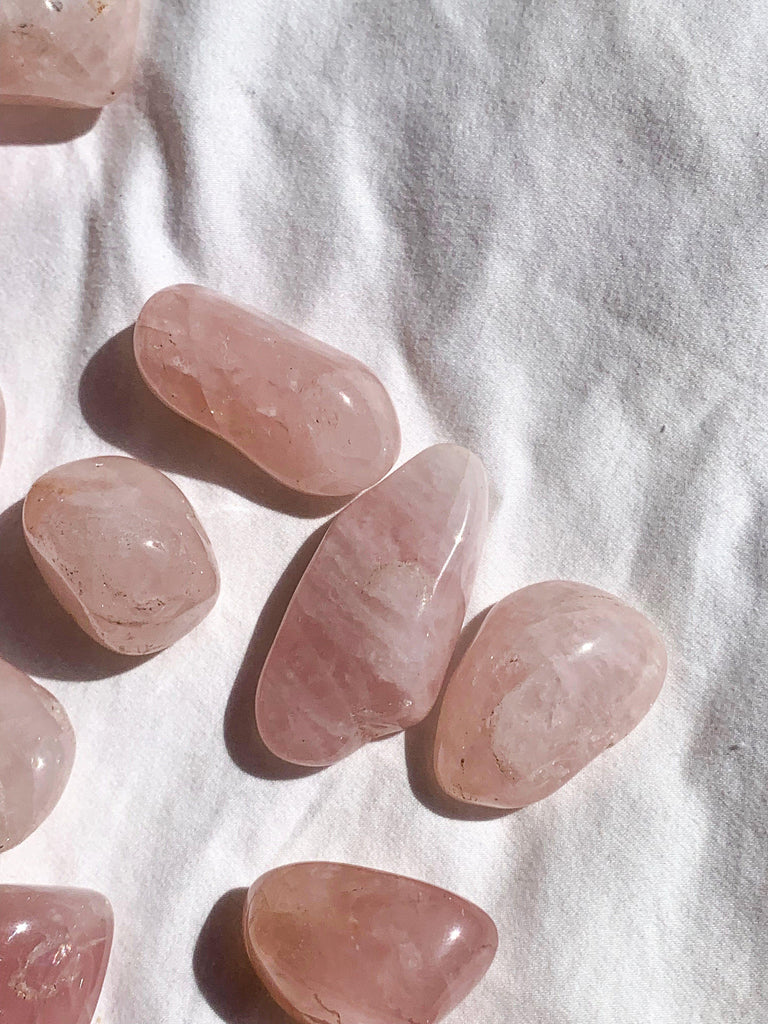 Rose Quartz Tumbles | Medium - Unearthed Crystals