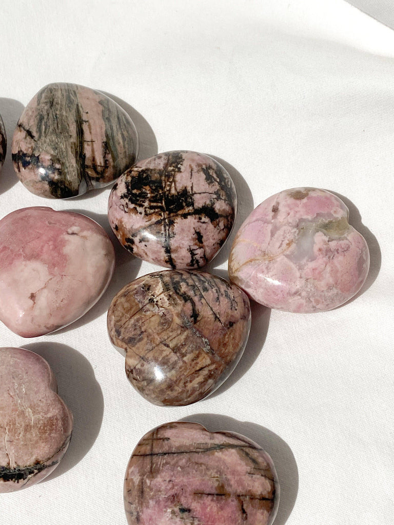 Rhodonite Heart | Large - Unearthed Crystals