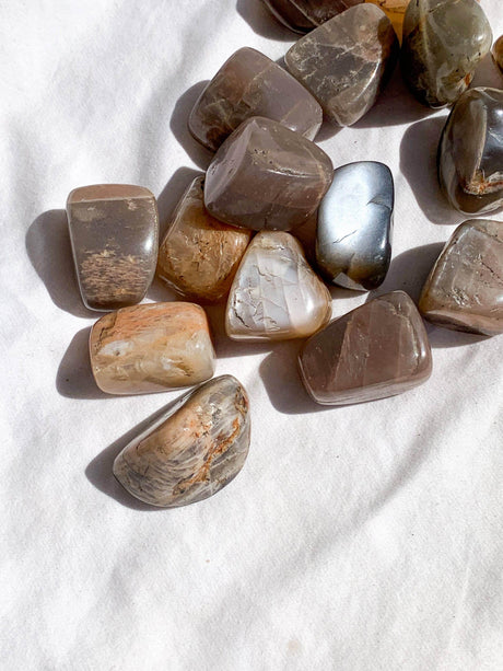 Peach Moonstone Tumbles | Medium - Unearthed Crystals
