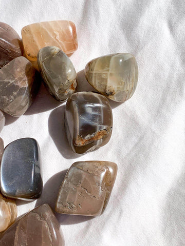 Peach Moonstone Tumbles | Medium - Unearthed Crystals