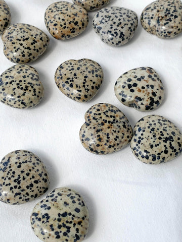 Dalmatian Jasper Heart | Medium - Unearthed Crystals