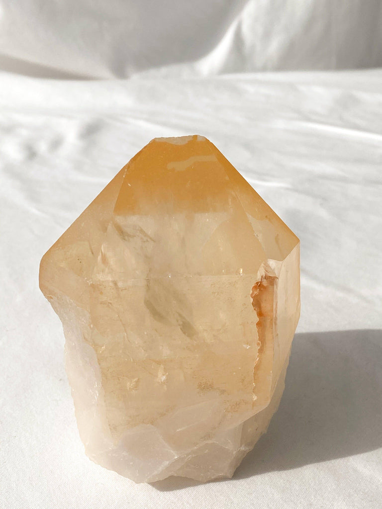 Tangerine Quartz Natural Point - Unearthed Crystals