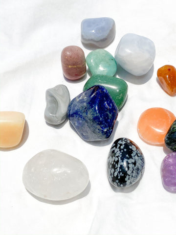 Tiny Human Essentials Pouch | Tumble Collection Starter - Unearthed Crystals
