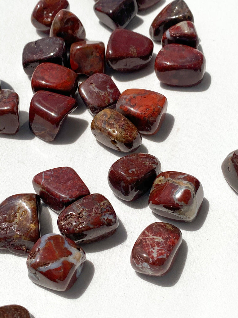 Brecciated Jasper Partially Tumbled | Small - Unearthed Crystals