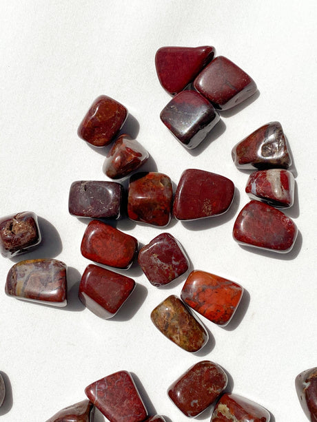 Brecciated Jasper Partially Tumbled | Small - Unearthed Crystals