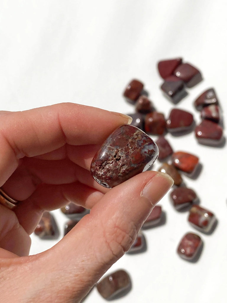 Brecciated Jasper Partially Tumbled | Small - Unearthed Crystals