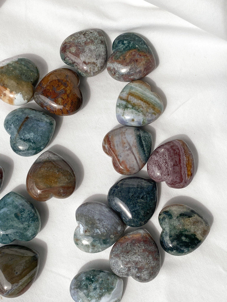 Ocean Jasper Heart | Large - Unearthed Crystals