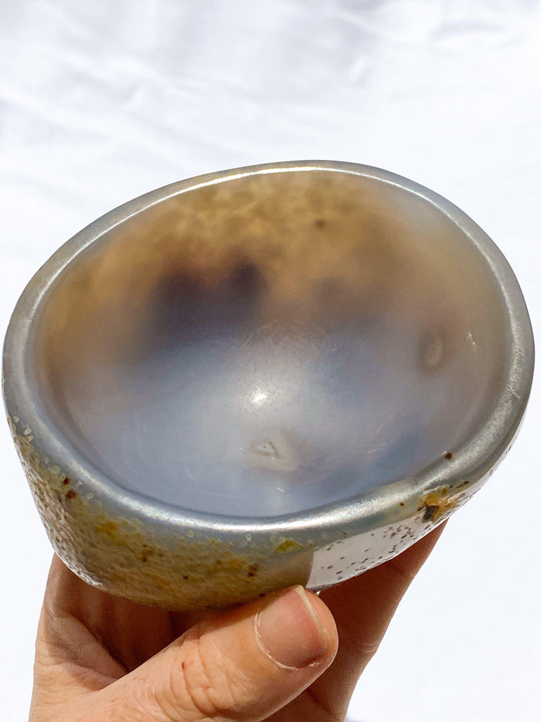 Natural Agate Carved Trinket Bowl - Unearthed Crystals